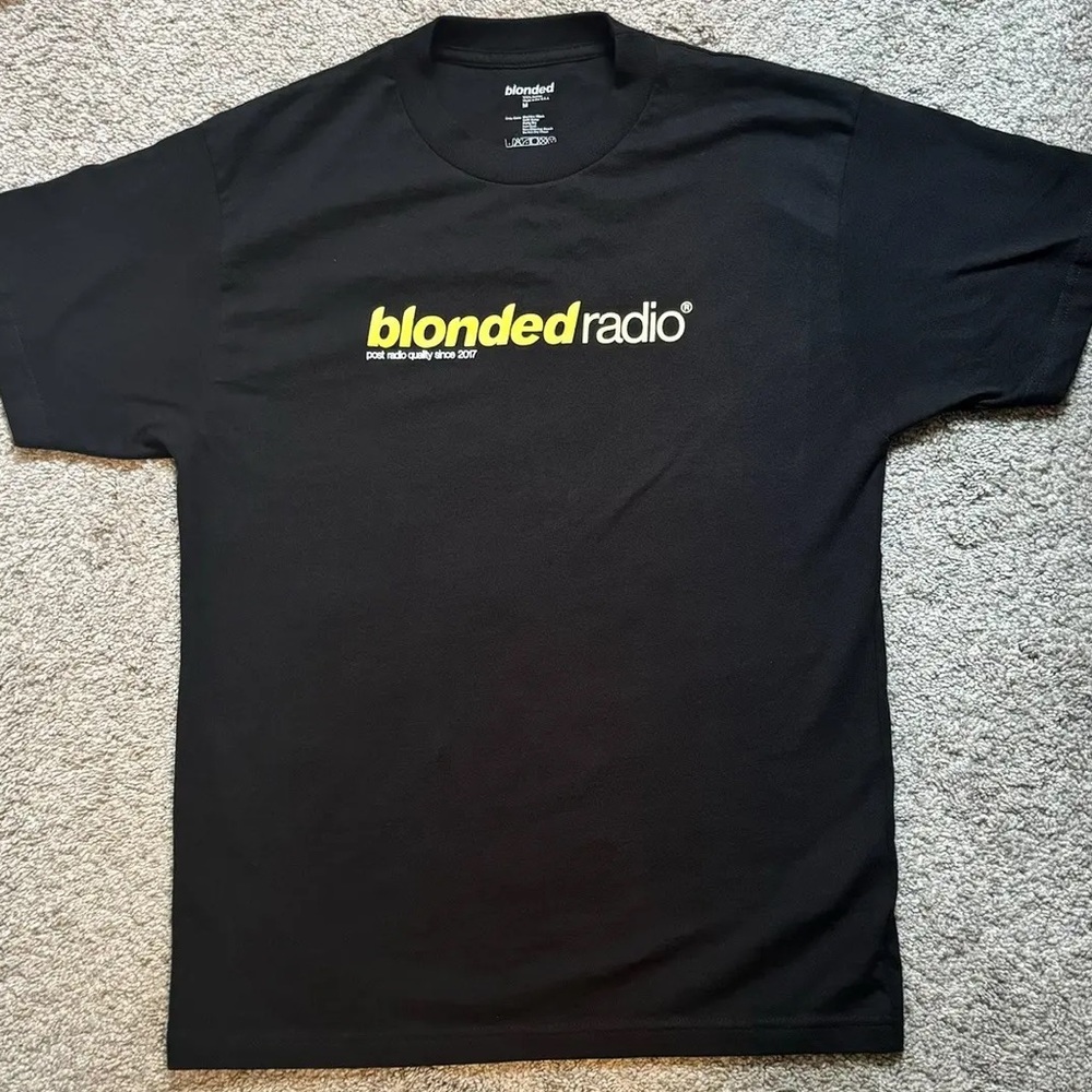Frank Ocean blondedradio Classic Logo Tee Bolt Yellow